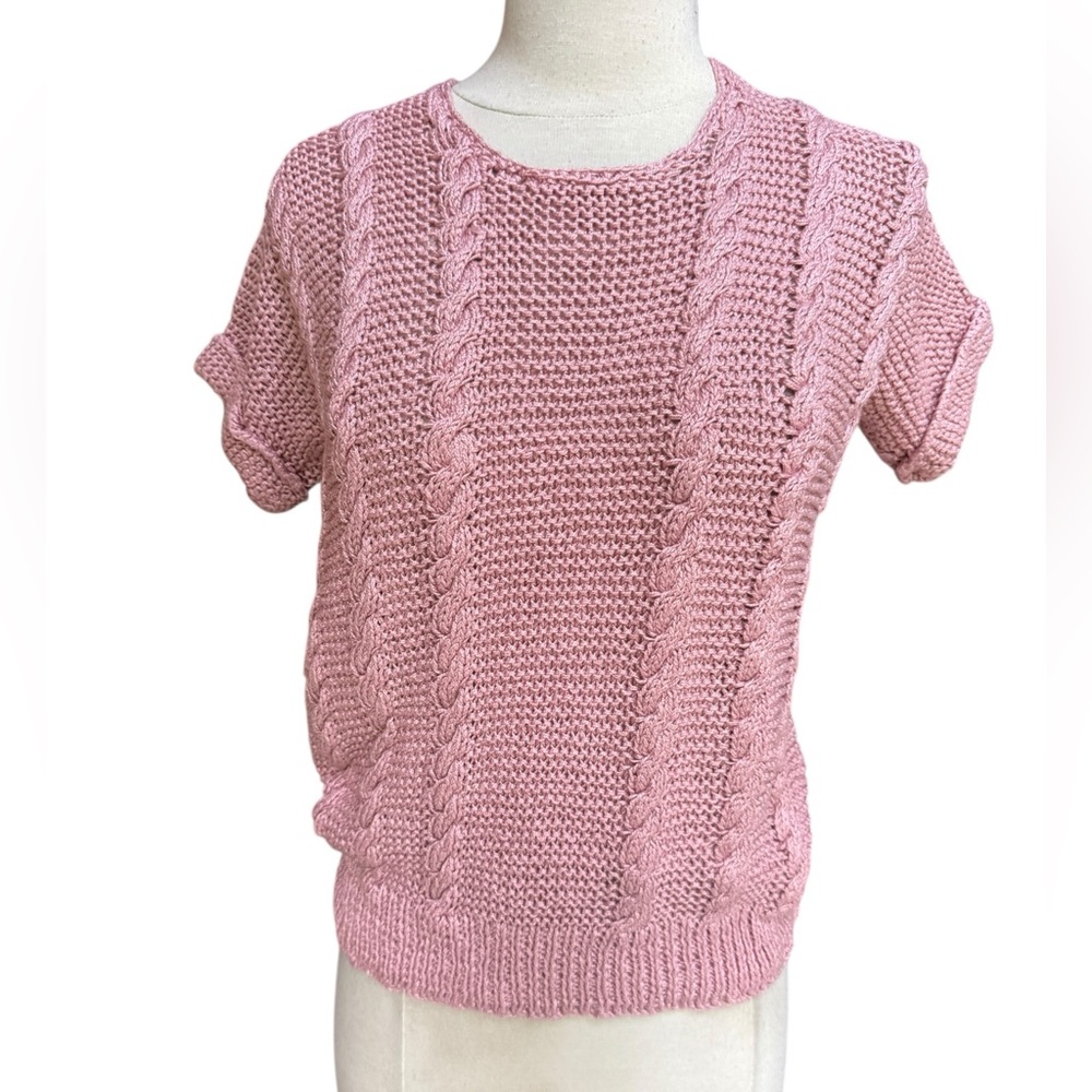 NWOT Made‎ with Love By Mom Pink Cotton Sweater